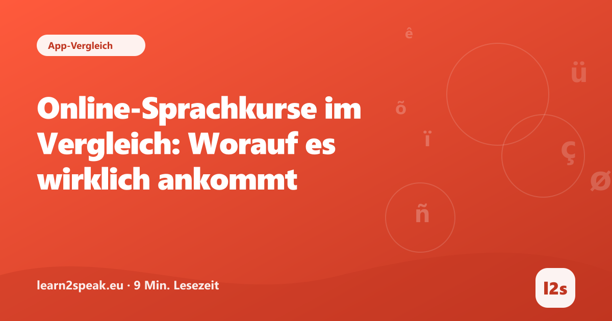 Online-Sprachkurse im Vergleich: Worauf es wirklich ankommt – Beitragsbild aus der Rubrik App-Vergleich von learn2speak.eu